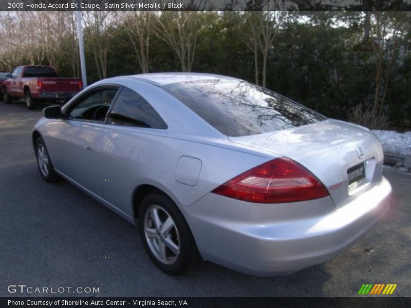 Satin Silver Metallic / Black 2005 Honda Accord EX Coupe