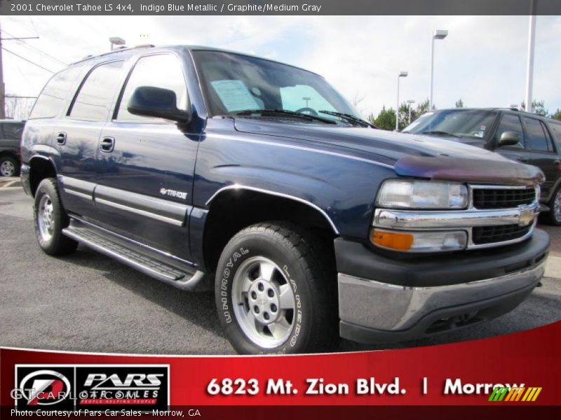 Indigo Blue Metallic / Graphite/Medium Gray 2001 Chevrolet Tahoe LS 4x4