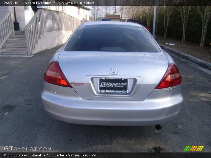 Satin Silver Metallic / Black 2005 Honda Accord EX Coupe