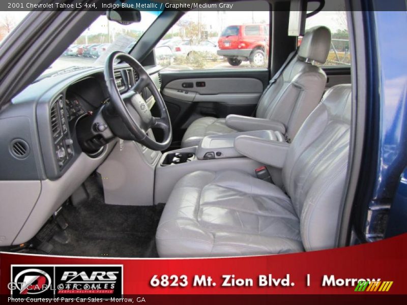 Indigo Blue Metallic / Graphite/Medium Gray 2001 Chevrolet Tahoe LS 4x4