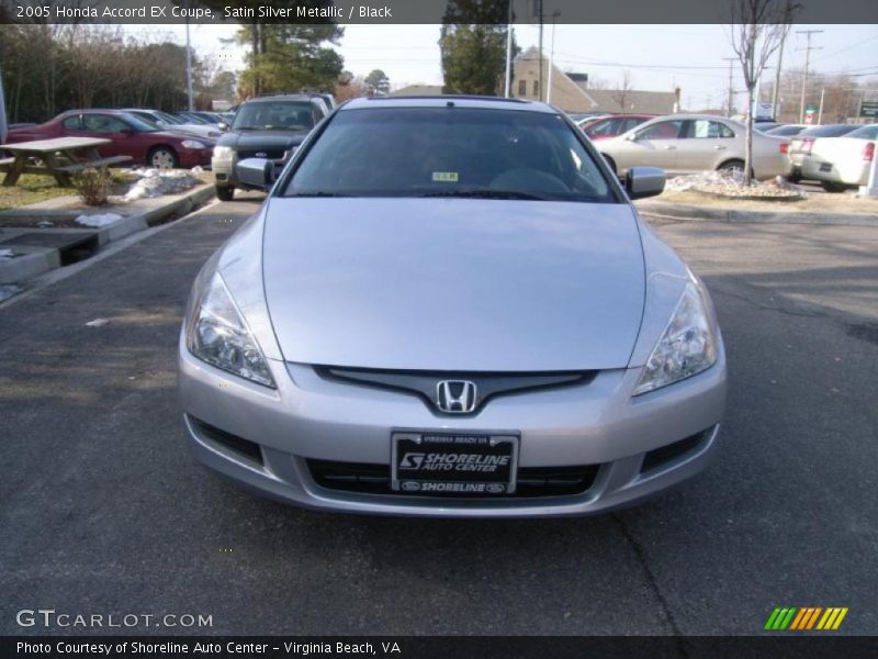Satin Silver Metallic / Black 2005 Honda Accord EX Coupe