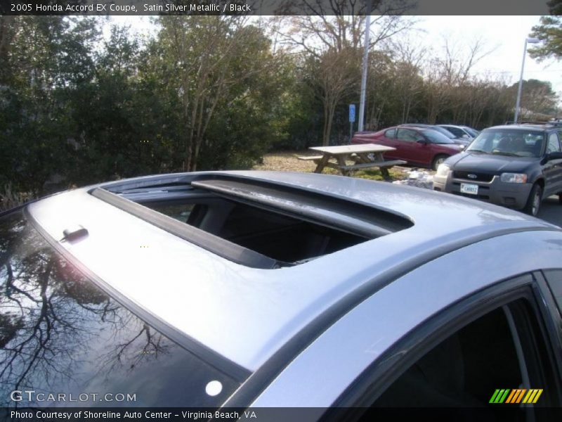 Satin Silver Metallic / Black 2005 Honda Accord EX Coupe