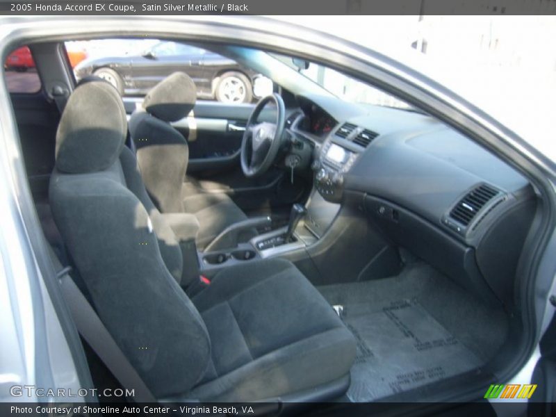 Satin Silver Metallic / Black 2005 Honda Accord EX Coupe