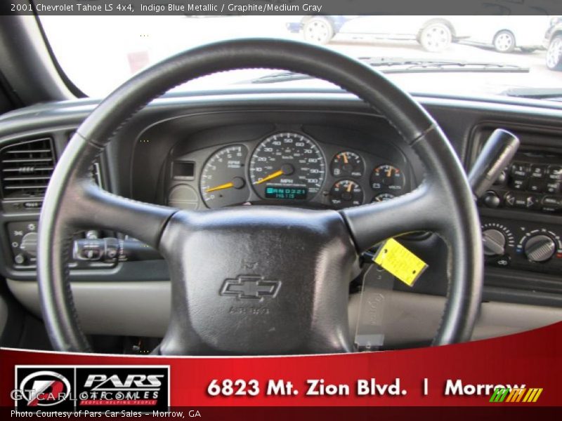 Indigo Blue Metallic / Graphite/Medium Gray 2001 Chevrolet Tahoe LS 4x4