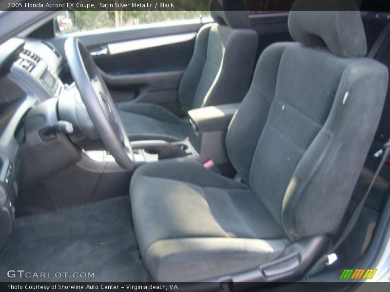 Satin Silver Metallic / Black 2005 Honda Accord EX Coupe