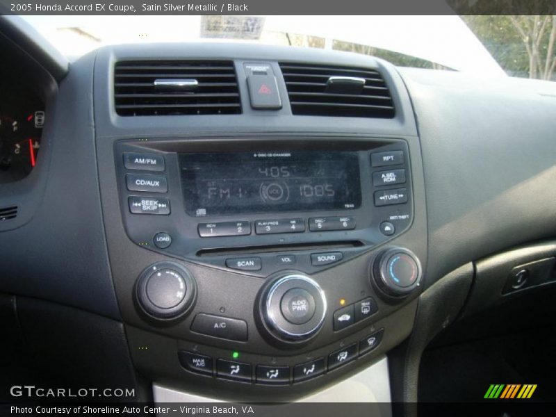 Satin Silver Metallic / Black 2005 Honda Accord EX Coupe