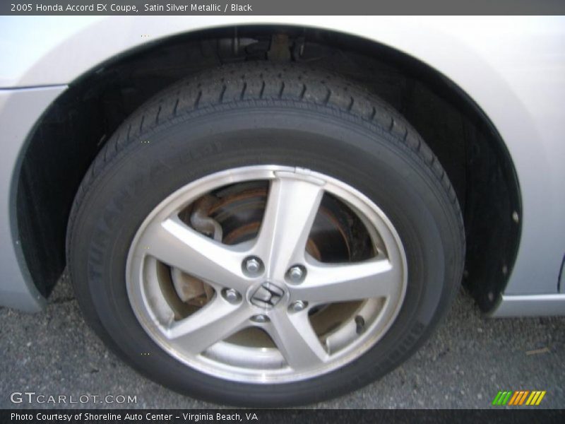 Satin Silver Metallic / Black 2005 Honda Accord EX Coupe
