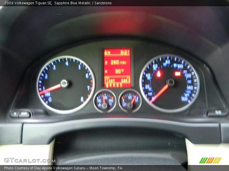 Sapphire Blue Metallic / Sandstone 2009 Volkswagen Tiguan SE
