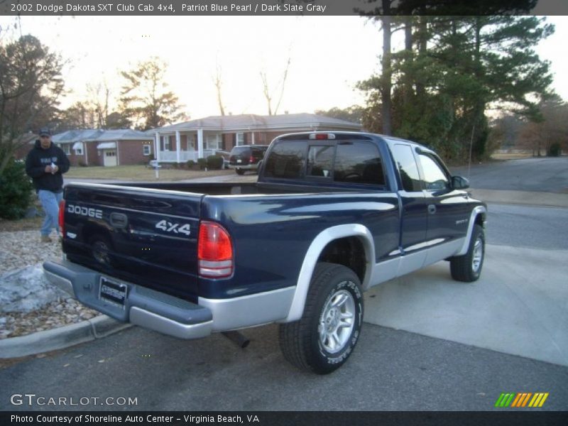 Patriot Blue Pearl / Dark Slate Gray 2002 Dodge Dakota SXT Club Cab 4x4