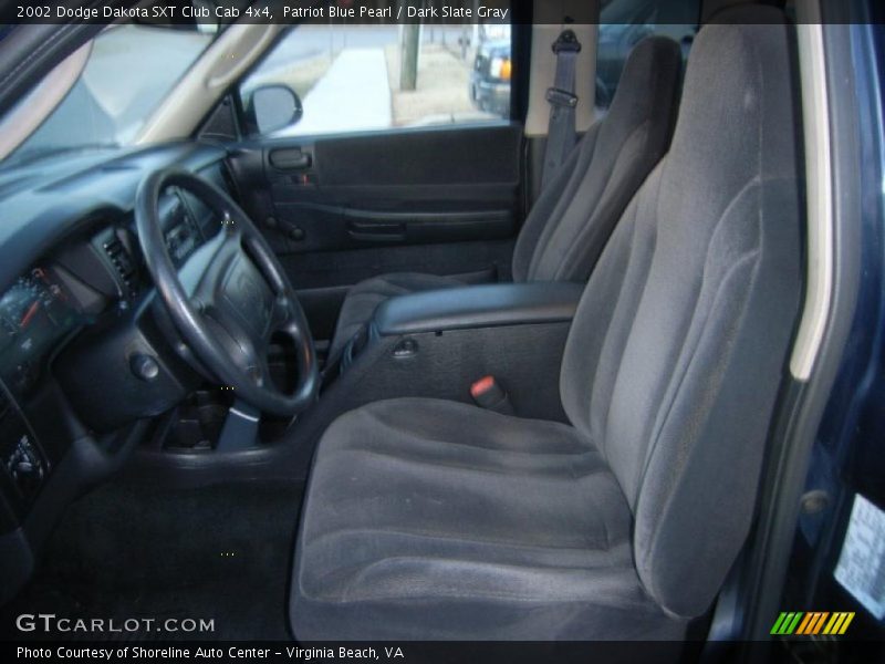 Patriot Blue Pearl / Dark Slate Gray 2002 Dodge Dakota SXT Club Cab 4x4