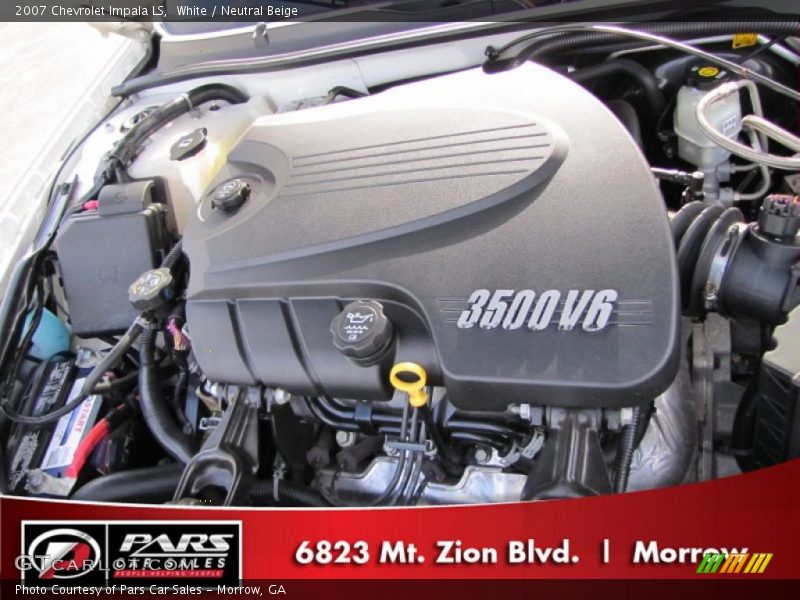 White / Neutral Beige 2007 Chevrolet Impala LS