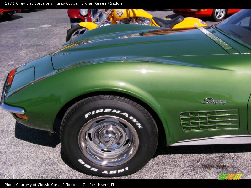 Elkhart Green / Saddle 1972 Chevrolet Corvette Stingray Coupe