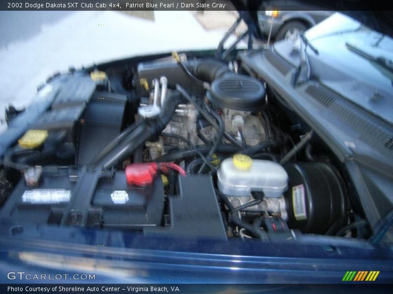 Patriot Blue Pearl / Dark Slate Gray 2002 Dodge Dakota SXT Club Cab 4x4