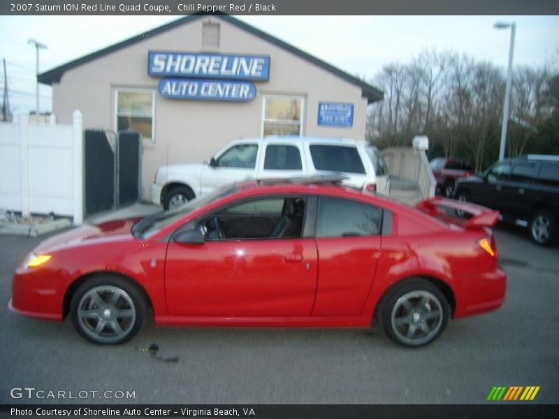Chili Pepper Red / Black 2007 Saturn ION Red Line Quad Coupe