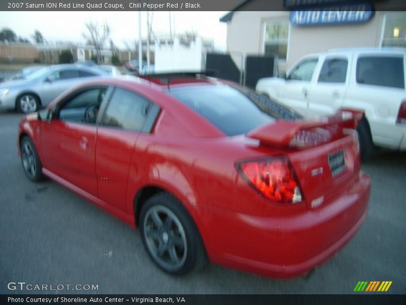 Chili Pepper Red / Black 2007 Saturn ION Red Line Quad Coupe