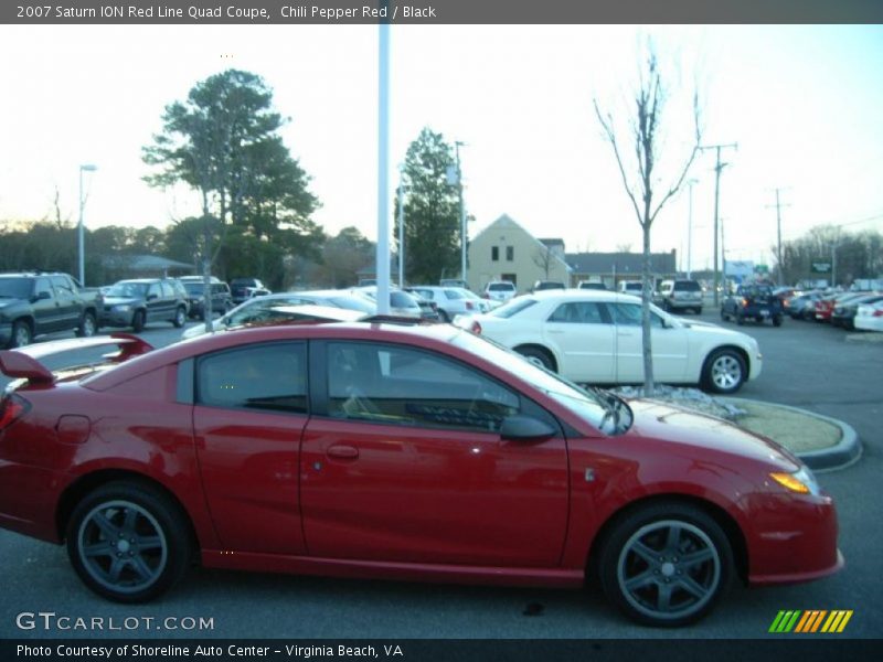 Chili Pepper Red / Black 2007 Saturn ION Red Line Quad Coupe