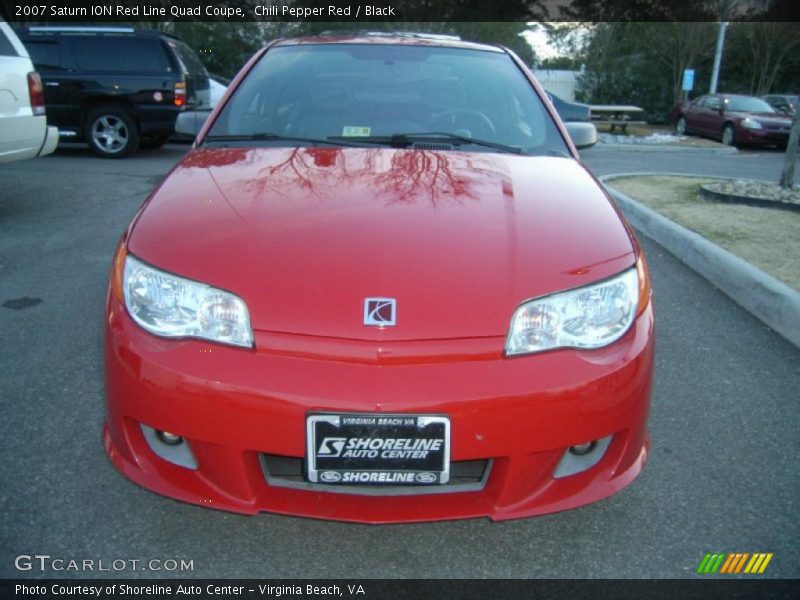 Chili Pepper Red / Black 2007 Saturn ION Red Line Quad Coupe