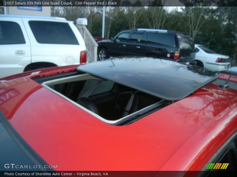 Chili Pepper Red / Black 2007 Saturn ION Red Line Quad Coupe
