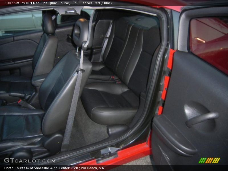  2007 ION Red Line Quad Coupe Black Interior