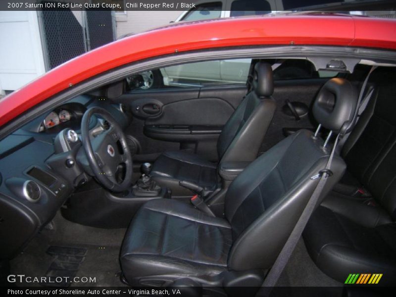  2007 ION Red Line Quad Coupe Black Interior