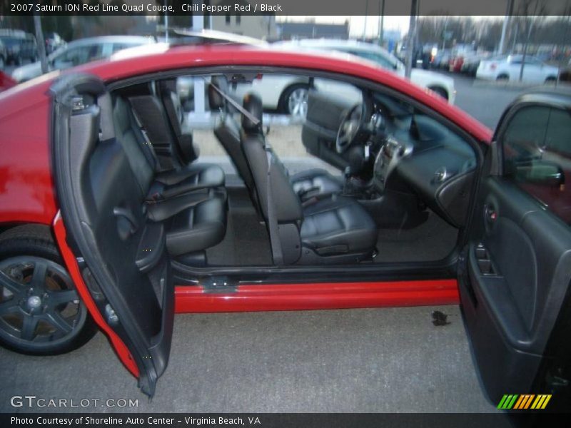Chili Pepper Red / Black 2007 Saturn ION Red Line Quad Coupe