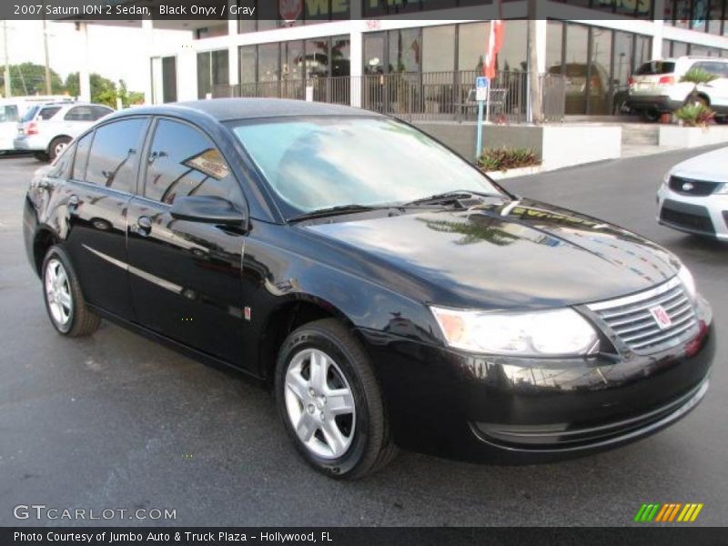 Black Onyx / Gray 2007 Saturn ION 2 Sedan