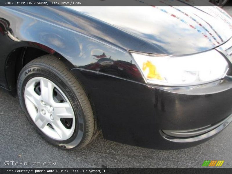 Black Onyx / Gray 2007 Saturn ION 2 Sedan