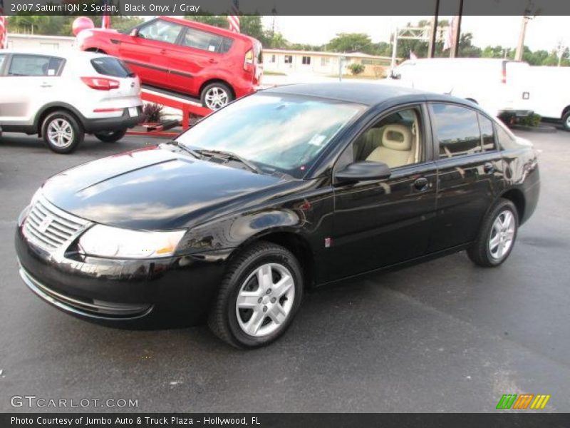 Black Onyx / Gray 2007 Saturn ION 2 Sedan