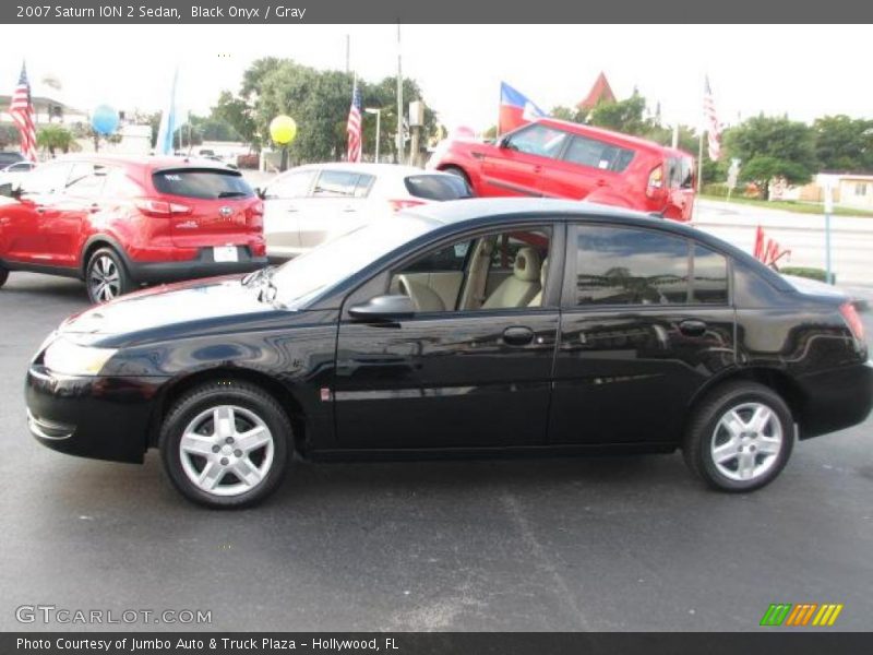 Black Onyx / Gray 2007 Saturn ION 2 Sedan