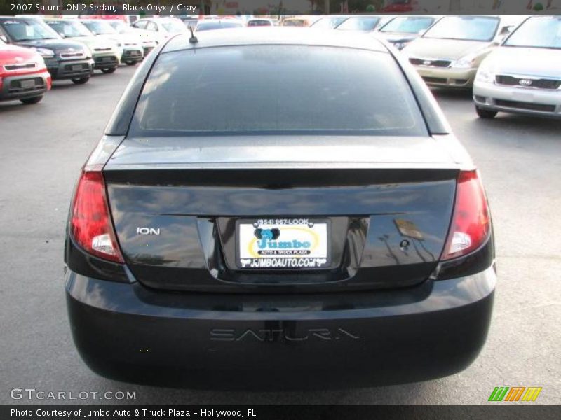 Black Onyx / Gray 2007 Saturn ION 2 Sedan