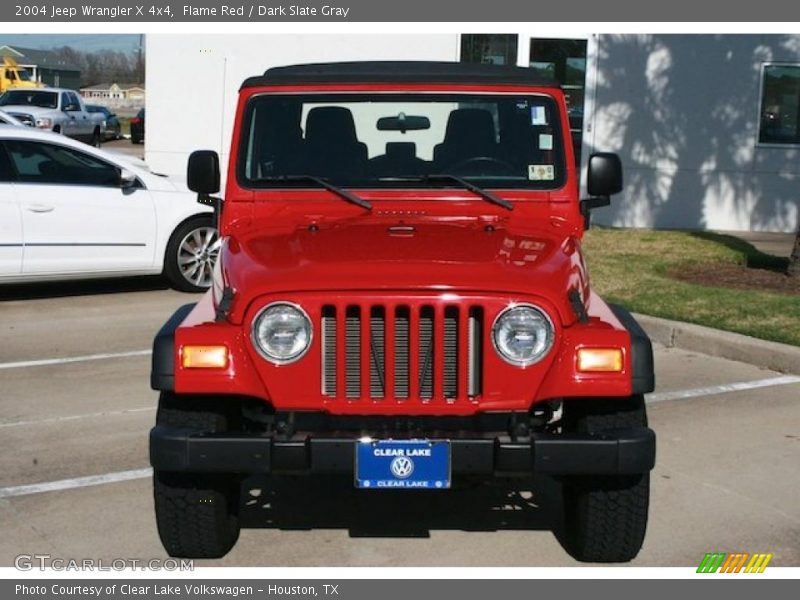 Flame Red / Dark Slate Gray 2004 Jeep Wrangler X 4x4