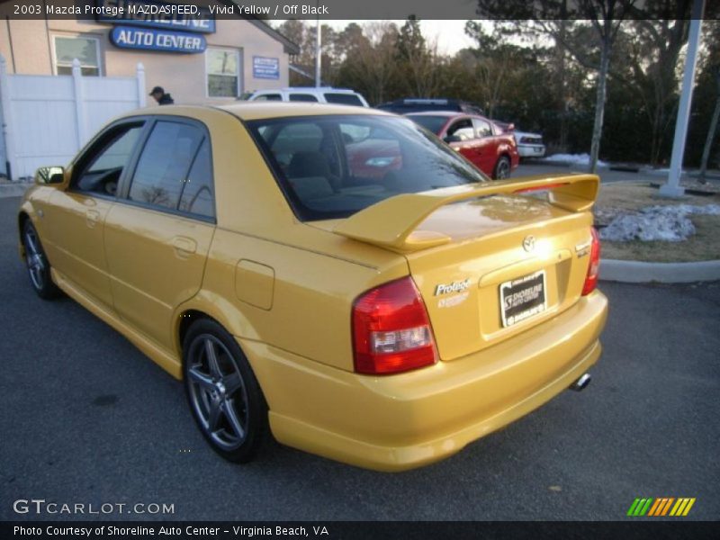 Vivid Yellow / Off Black 2003 Mazda Protege MAZDASPEED