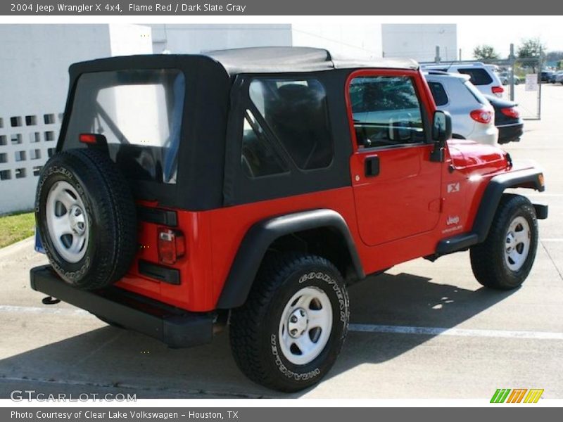 Flame Red / Dark Slate Gray 2004 Jeep Wrangler X 4x4