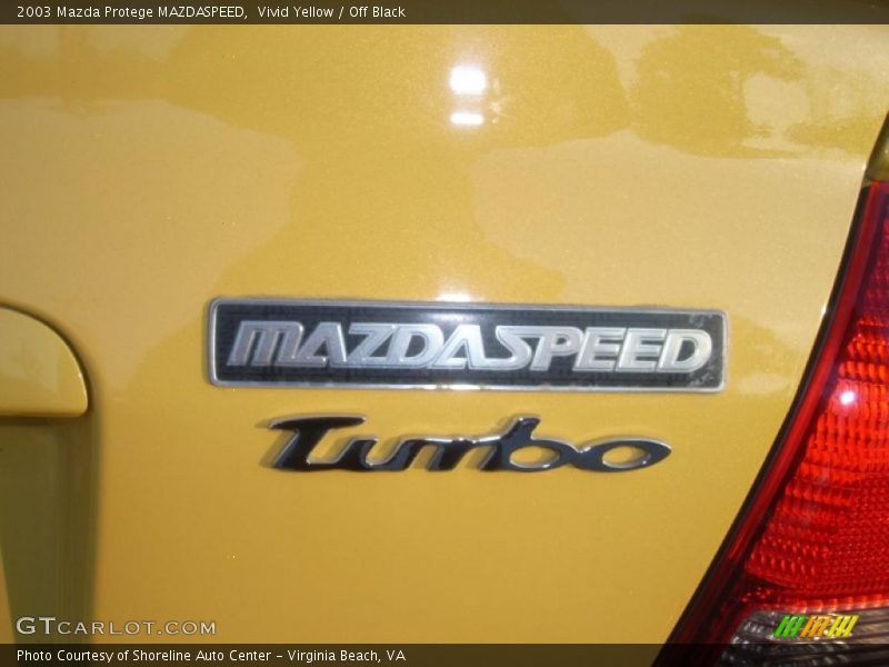 Vivid Yellow / Off Black 2003 Mazda Protege MAZDASPEED