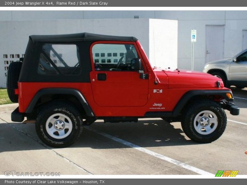 Flame Red / Dark Slate Gray 2004 Jeep Wrangler X 4x4