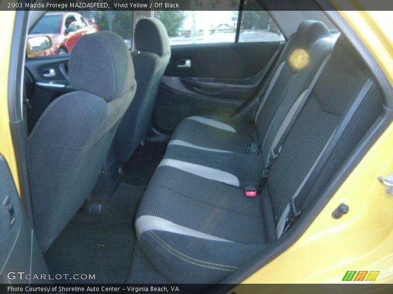 Vivid Yellow / Off Black 2003 Mazda Protege MAZDASPEED