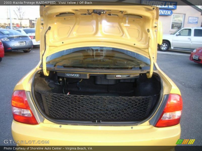 Vivid Yellow / Off Black 2003 Mazda Protege MAZDASPEED