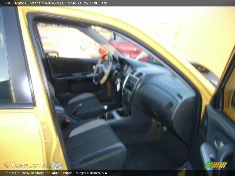 Vivid Yellow / Off Black 2003 Mazda Protege MAZDASPEED