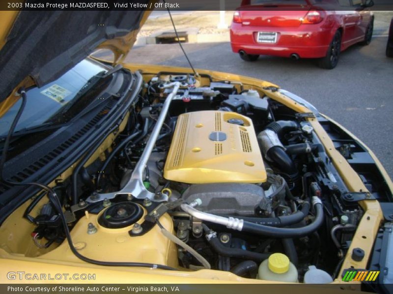 Vivid Yellow / Off Black 2003 Mazda Protege MAZDASPEED