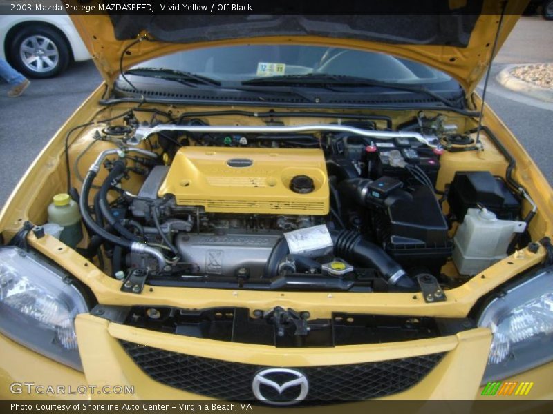 Vivid Yellow / Off Black 2003 Mazda Protege MAZDASPEED