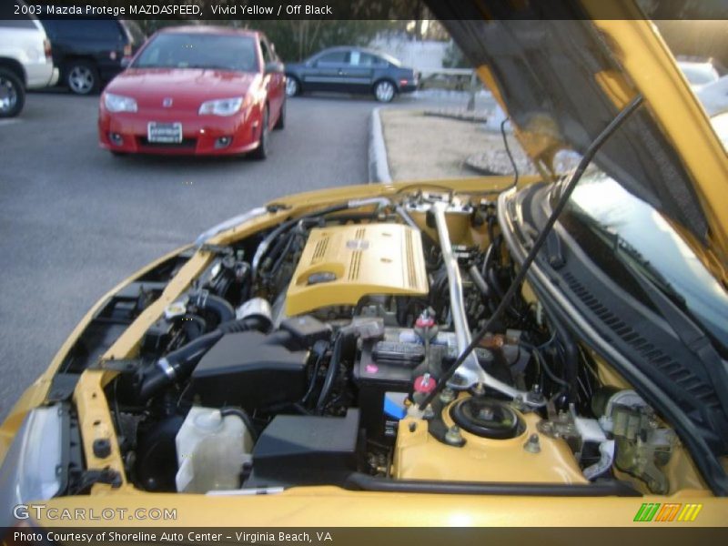 Vivid Yellow / Off Black 2003 Mazda Protege MAZDASPEED