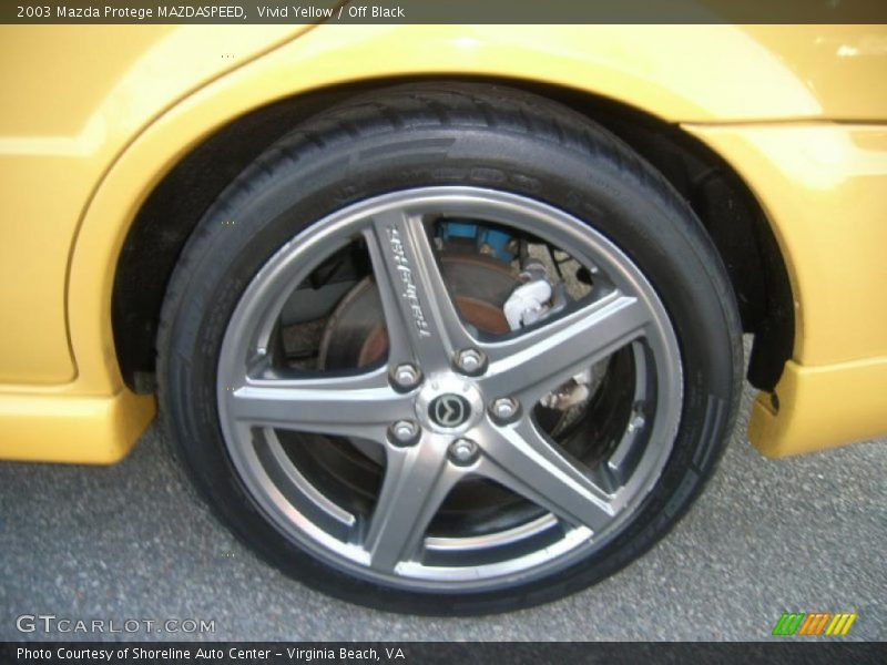 Vivid Yellow / Off Black 2003 Mazda Protege MAZDASPEED