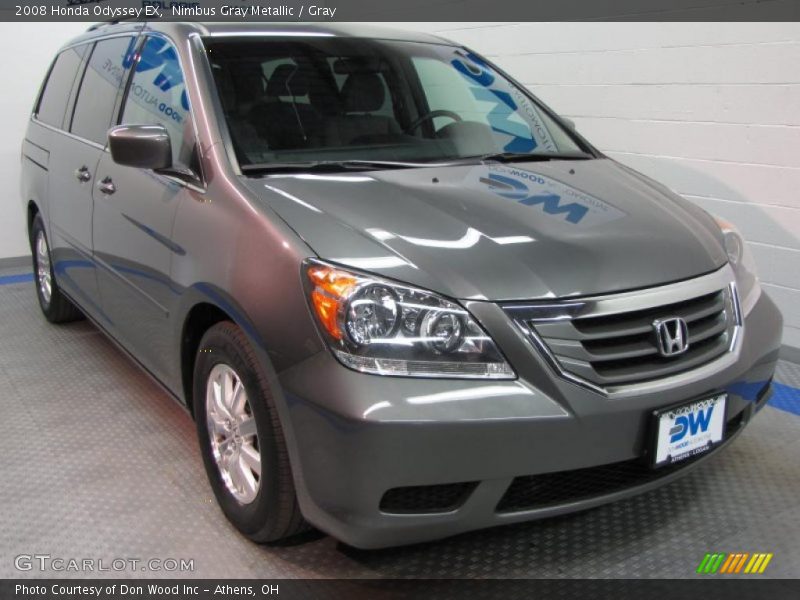 Nimbus Gray Metallic / Gray 2008 Honda Odyssey EX