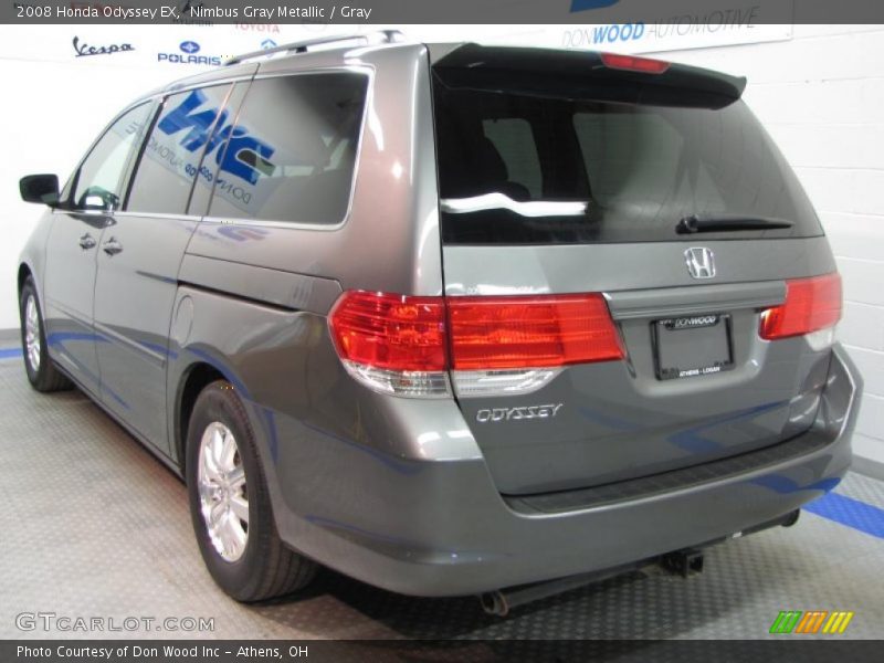 Nimbus Gray Metallic / Gray 2008 Honda Odyssey EX