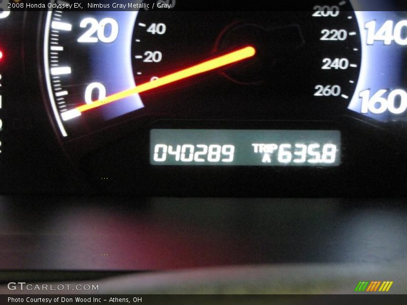 Nimbus Gray Metallic / Gray 2008 Honda Odyssey EX