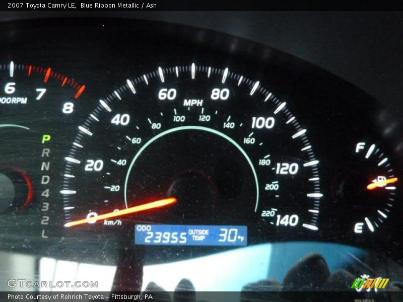 Blue Ribbon Metallic / Ash 2007 Toyota Camry LE