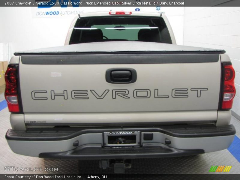 Silver Birch Metallic / Dark Charcoal 2007 Chevrolet Silverado 1500 Classic Work Truck Extended Cab