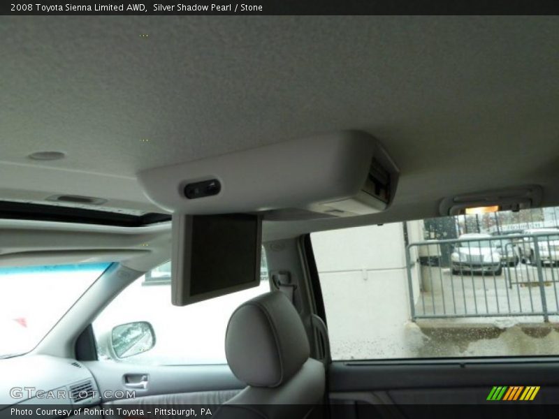 Silver Shadow Pearl / Stone 2008 Toyota Sienna Limited AWD