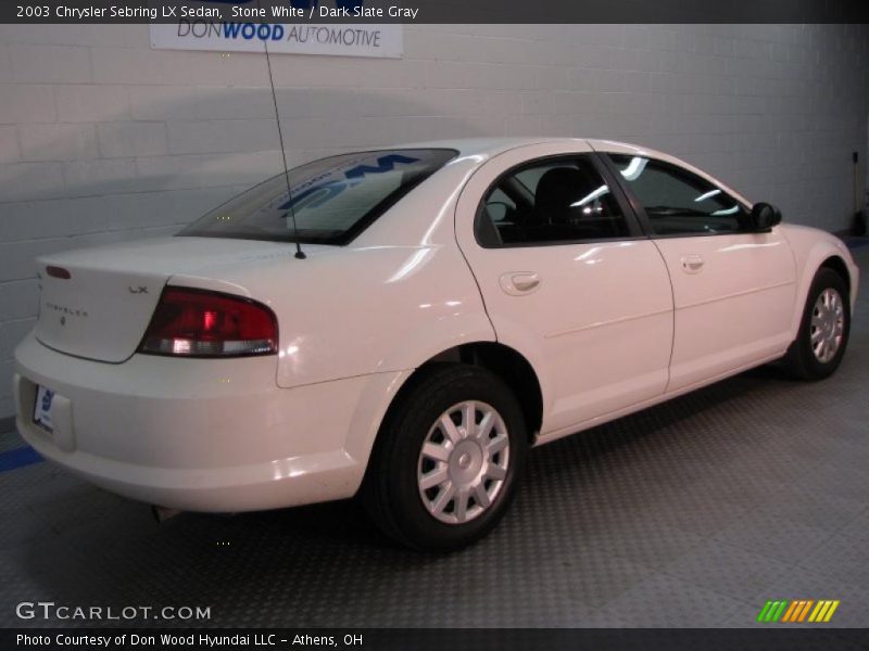 Stone White / Dark Slate Gray 2003 Chrysler Sebring LX Sedan