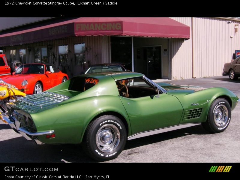 Elkhart Green / Saddle 1972 Chevrolet Corvette Stingray Coupe